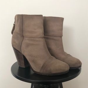 Rag & Bone Newburyport Gray Ankle Boots